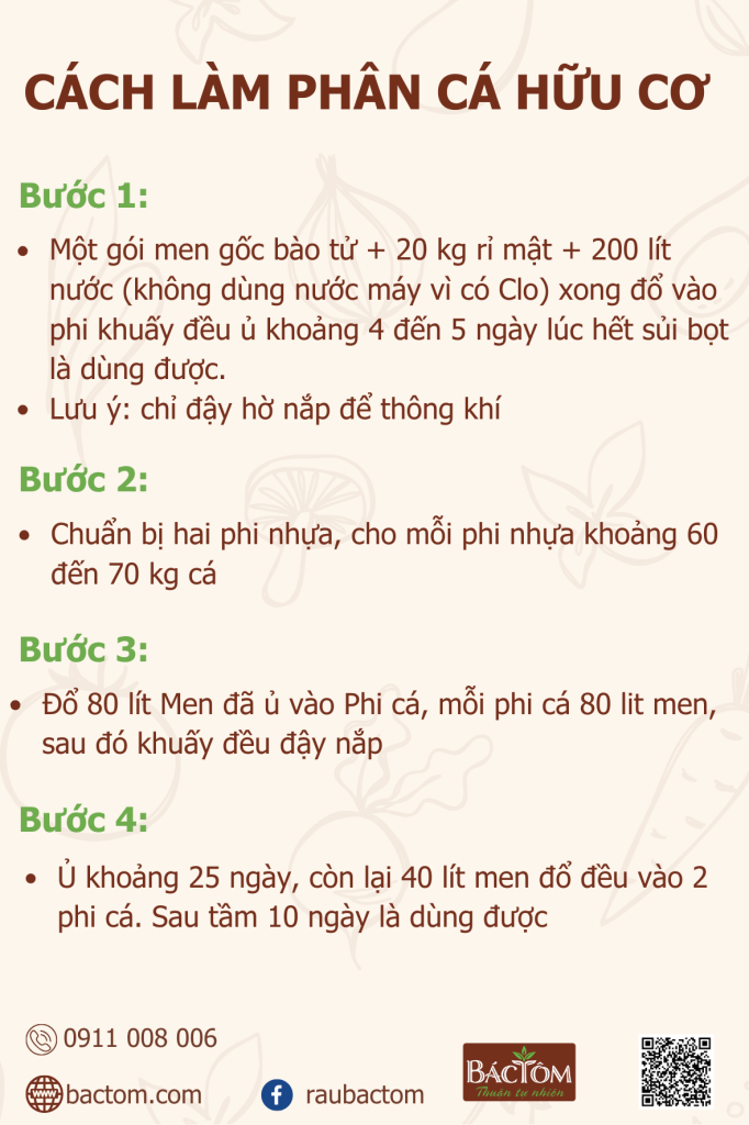 Cách làm phân cá hữu cơ
