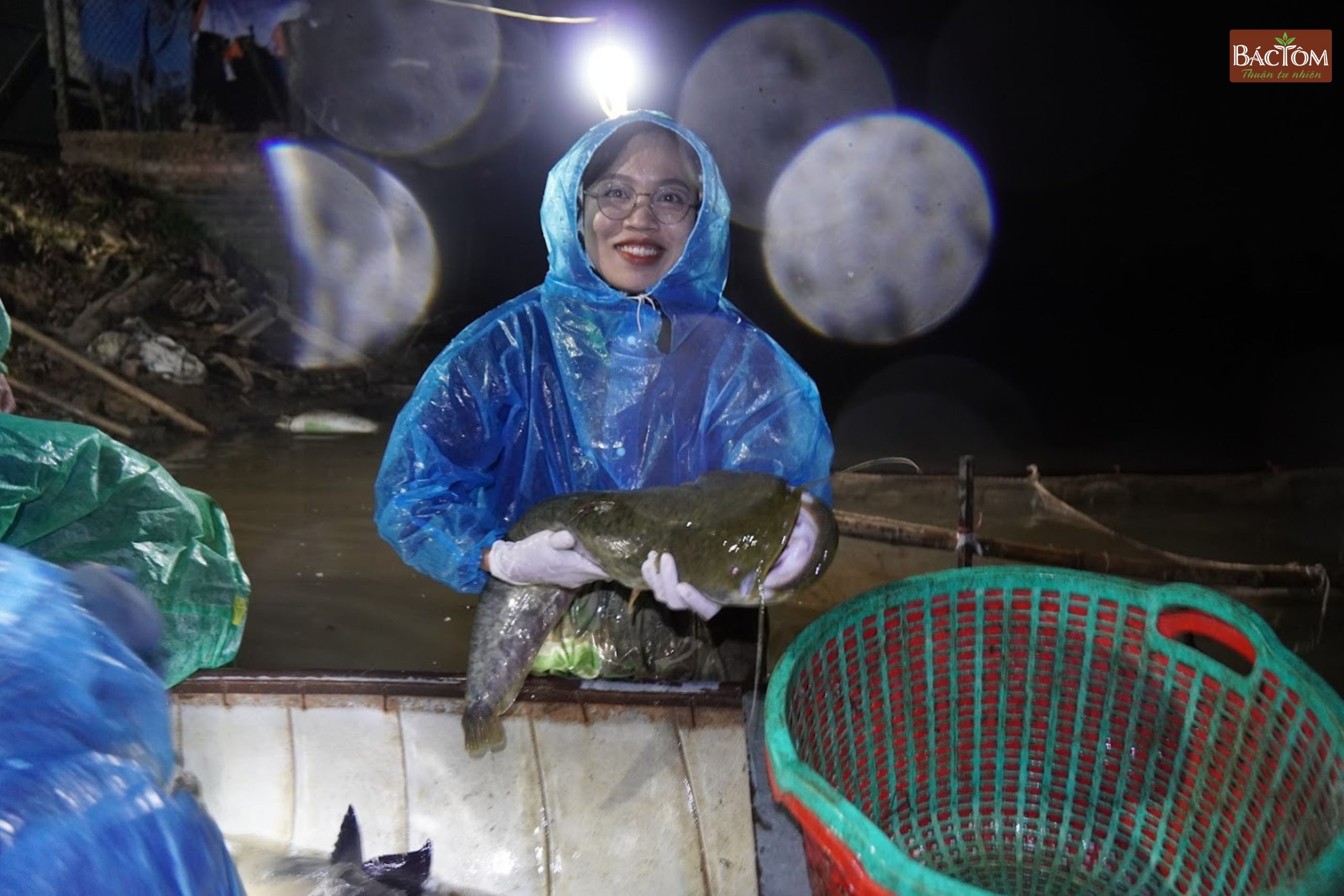 kéo cá tại đầm Thanh Lãng