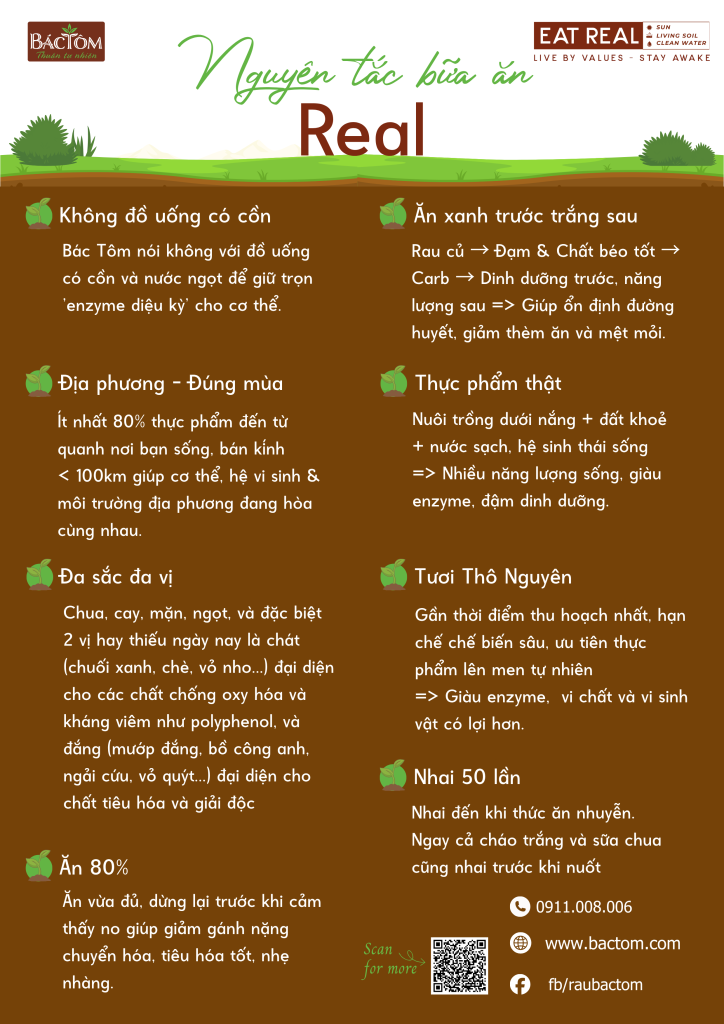 Tiêu chí bữa ăn của Bác Tôm